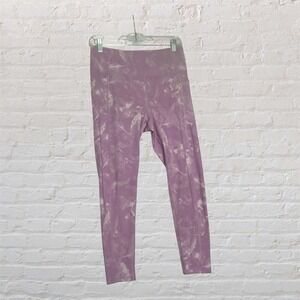 Victoria's Secret Purple Tie Dye High Rise Leggings with Pockets Size 12